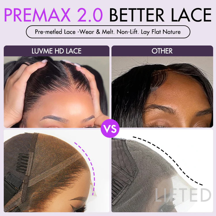 PreMax 2.0 Wigs | Nature Max Yaki Straight Ear-to-ear Glueless 13x5 Frontal HD Lace C Part Wig - Image 4