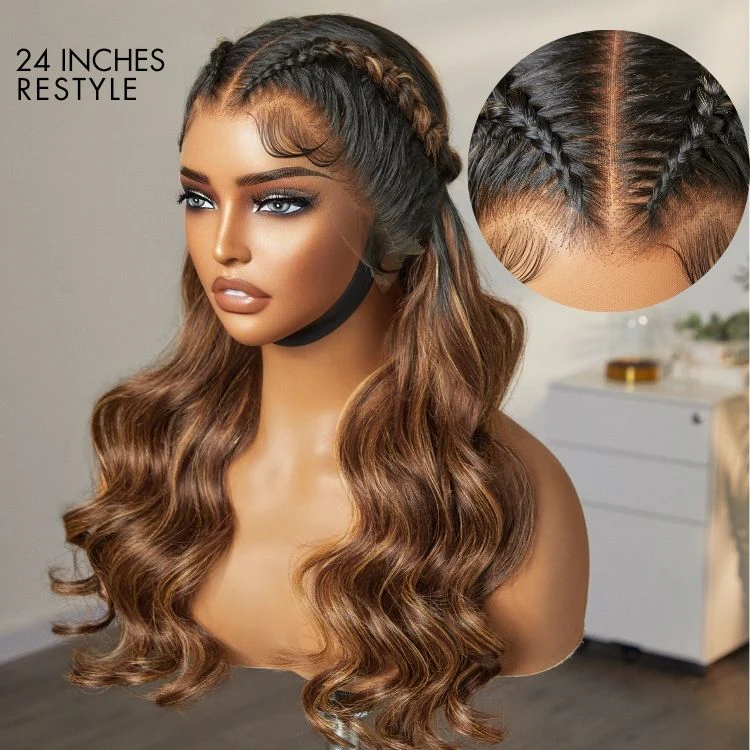 PreMax 2.0 Wigs - Nature Max Blonde Highlight Loose Body Wave Ear-to-ear Glueless 13x6 Frontal HD Lace Wig Pre-Cut Lace - Image 3