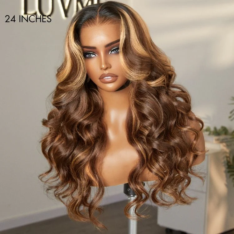 PreMax 2.0 Wigs - Nature Max Blonde Highlight Loose Body Wave Ear-to-ear Glueless 13x6 Frontal HD Lace Wig Pre-Cut Lace - Image 7