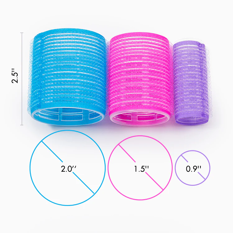 18pcs 3 Sizes Hair Curlers Roller Set Self Grip Holding for DIY or Hair Salon - Image 3