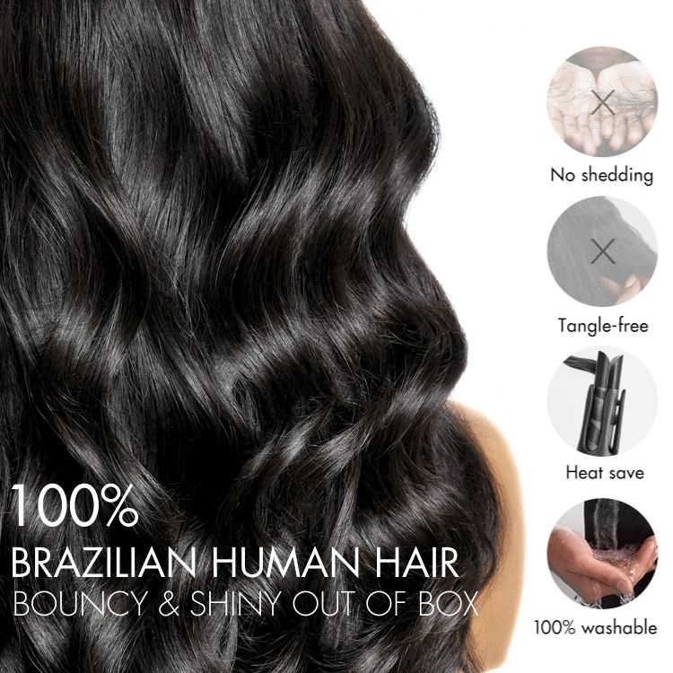 Upgraded Brazilian Hair | 1pc Straight / Body Wave 100% Virgin Brazilian Human Hair Bundle - Image 4