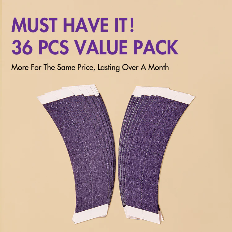 36pcs Double-Sided Lace Tape Upgrade 2.0 Ultra Hold for Lace Wigs - Image 5