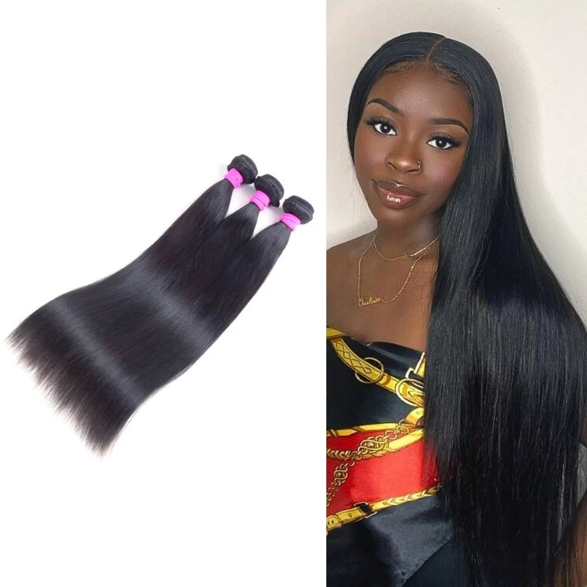 3pcs Body Wave / Water Wave / Deep Wave / Yaki Straight / Silky Straight 100% Virgin Human Hair Bundles - Image 5