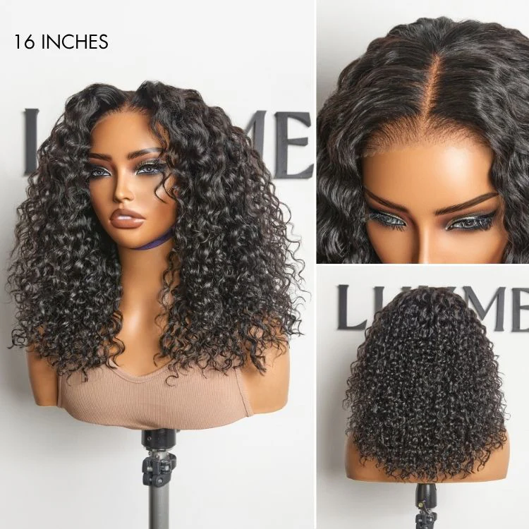 AiryFit™ Scalp Care Wigs | Effortless Water Wave Snugfit Glueless 5x5 Closure Pre-Cut Lace Curly Wig - Image 12