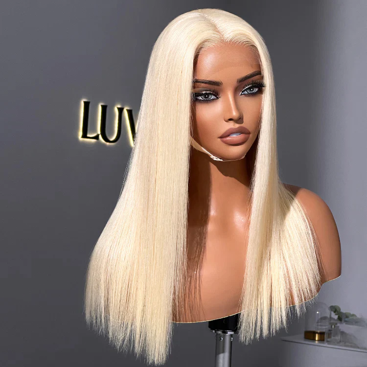 PreMax Wigs | Blonde 613 Silky Straight Glueless 5x5 Closure HD Lace Wig Pre-Cut Lace - Image 10