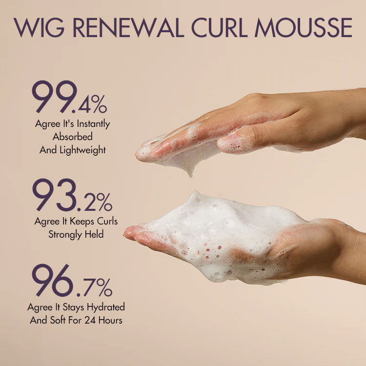 US Only | Wig Curl Mousse with Coconut Oil & Shea, Bounceable Curls, Strong Hold, Frizz Control Styling - Image 4