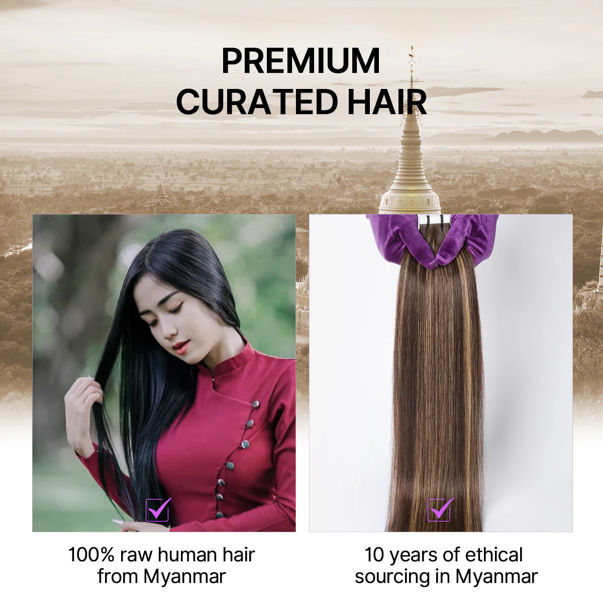 Chocolate Caramel Highlight Tape In Hair Extensions Human Hair 20pcs 50g Silky Straight Invisible Double Sided Tape Extensions - US Only - Image 6
