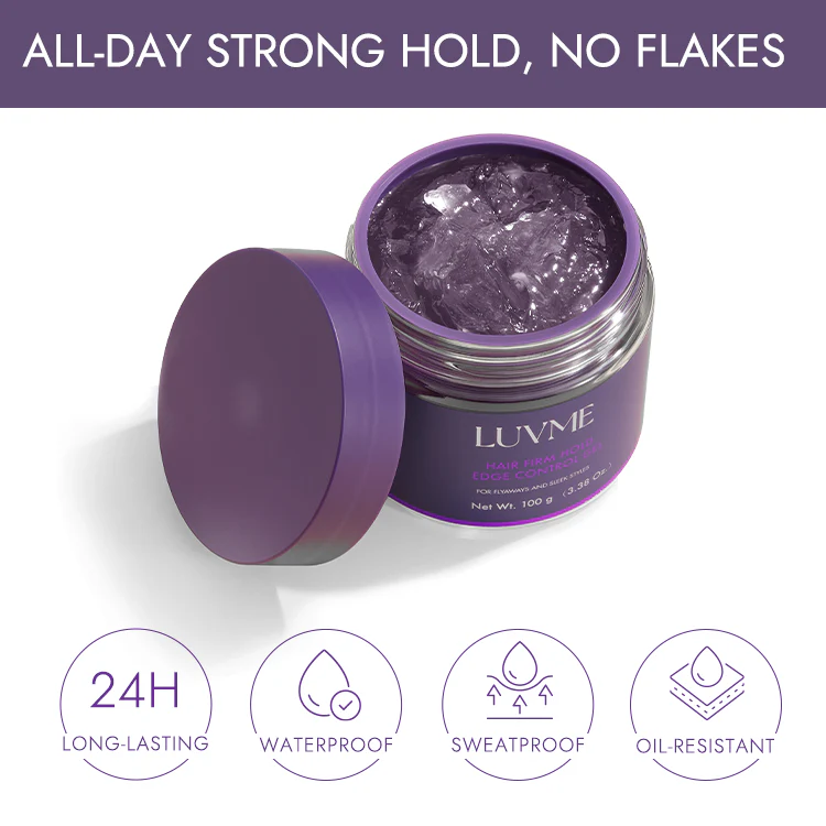 US Only | 1pc Edge Control Gel, 24h Long-Lasting Hold, for Flyaways and Sleek Styles - Image 4