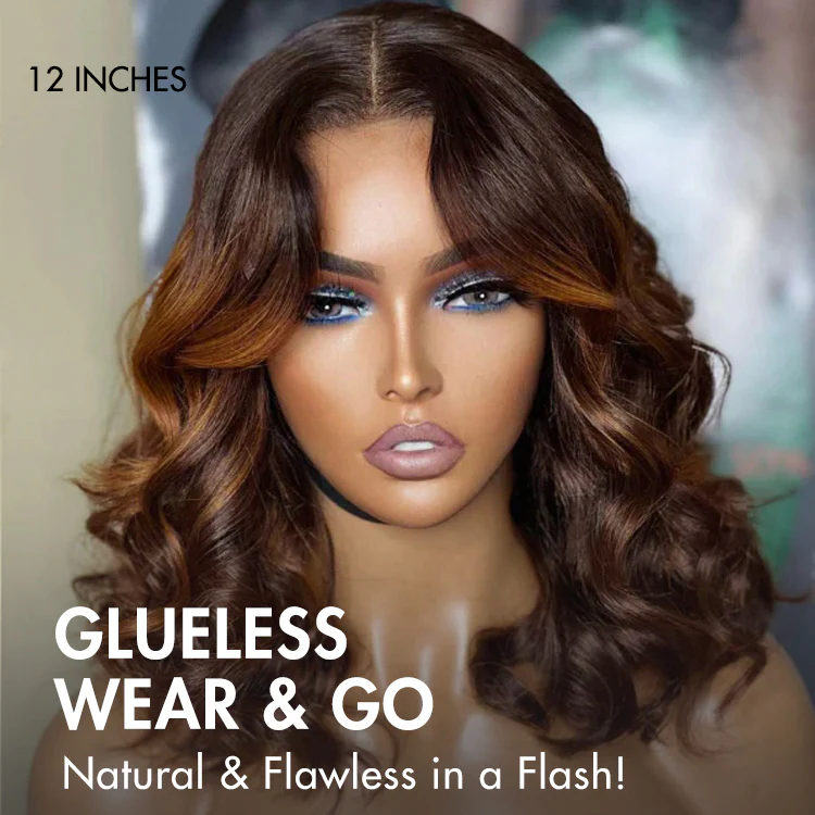 Luvme Hair 180% Density Elegant Chocolate Brown Loose Wave Minimalist HD Lace Glueless Wig Pre-Cut Lace - US Only - Image 4