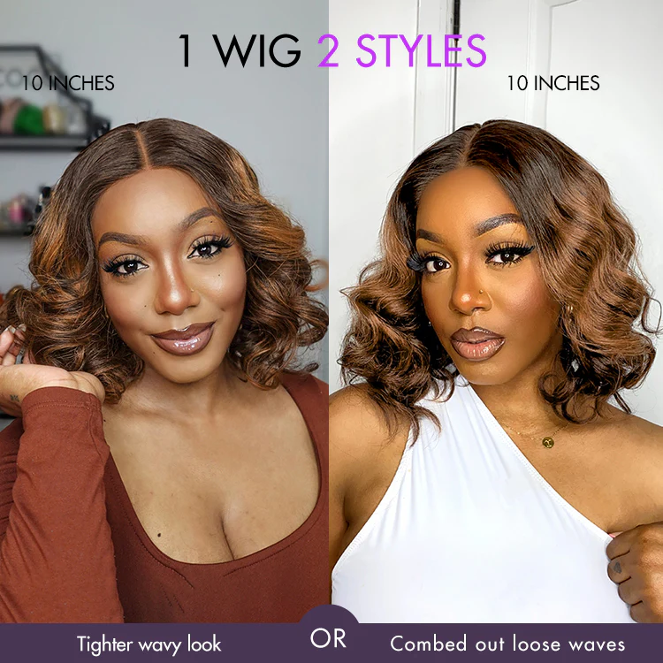 Luvme Hair 180% Density Elegant Chocolate Brown Loose Wave Minimalist HD Lace Glueless Wig Pre-Cut Lace - US Only - Image 5