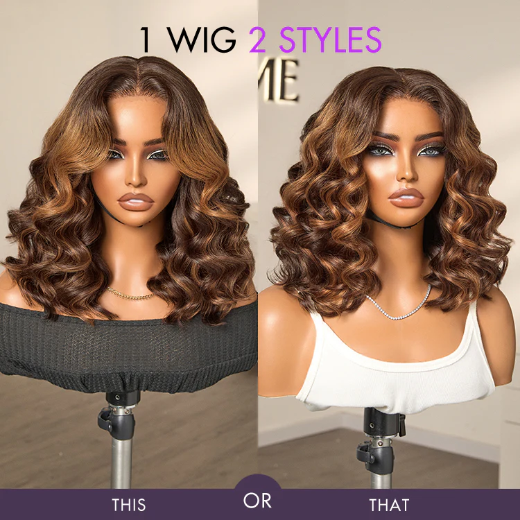 Luvme Hair 180% Density Elegant Chocolate Brown Loose Wave Minimalist HD Lace Glueless Wig Pre-Cut Lace - US Only - Image 9