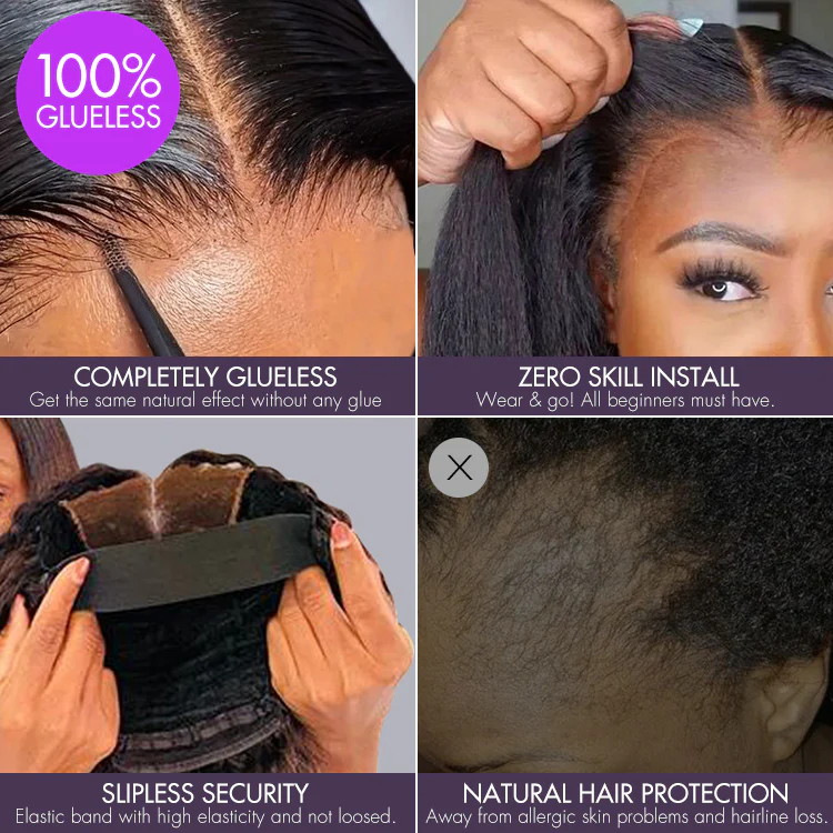 Luvme Hair 180% Density Elegant Copper Ombre Highlights Loose Body Wave Glueless 5x5 Closure Wig Breathable Cap - Image 4