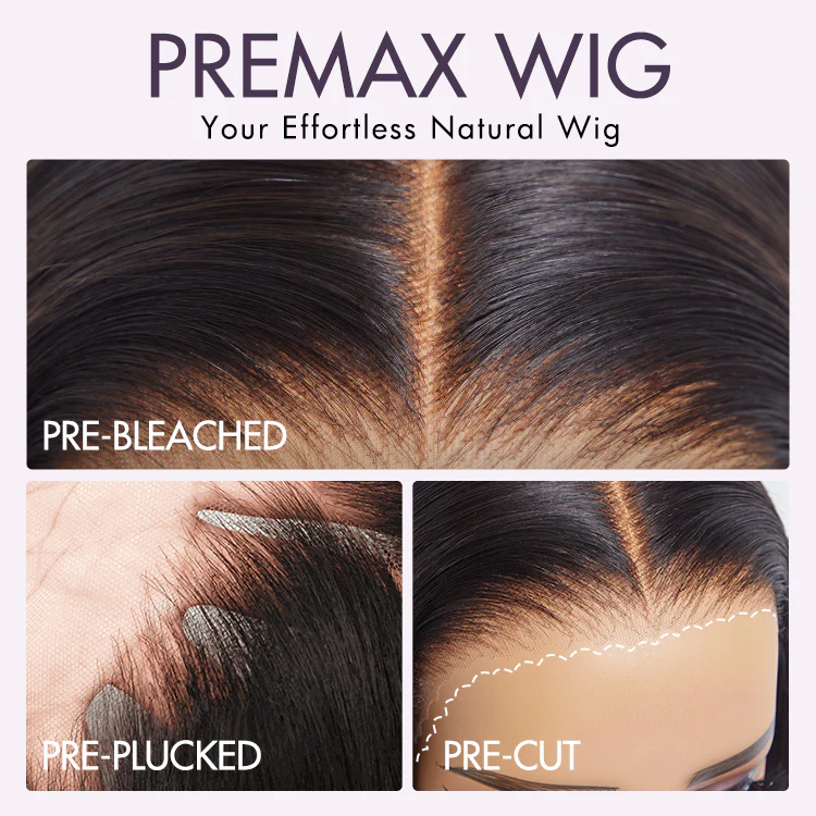Exclusive Sale | PreMax Super Natural Hairline Silky Blunt Cut Bob Glueless 13x4 Frontal Lace Human Hair Short Wig Pre-Cut Lace - Image 13