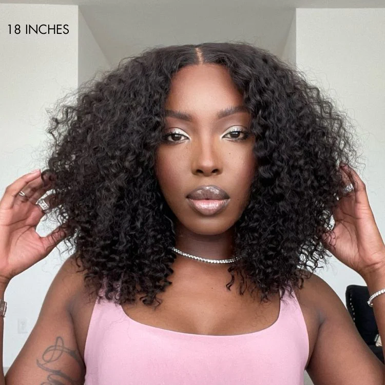 Exclusive Sale | Protective V Part Glueless Long Wig 100% Human Hair (Kinky Straight / Body Wave / Jerry Curly) - Image 6