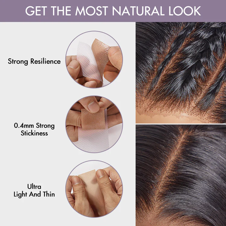 8pcs Fake Scalp Tape for Wigs, Invisible Knots & Grids Eraser - Image 3