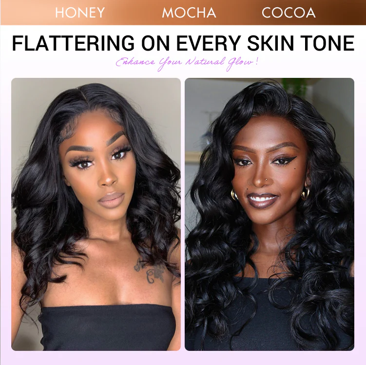 Jet Black Loose Body Wave Glueless 5x5 Closure Lace Wig 100% Human Hair - Image 6