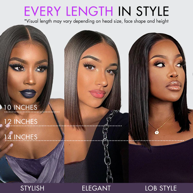 Luvme All-Day Comfort™ Wig Highlight Blunt Cut Bob Glueless Minimalist HD Lace Wig Pre-Cut Lace - Image 10
