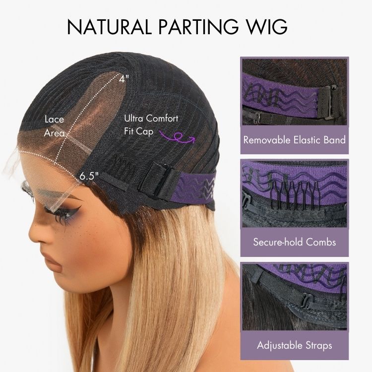 Luvme All-Day Comfort™ Wig Blonde Highlight Loose Wave Glueless Minimalist HD Lace T Part Wig Pre-Cut Lace - Image 9