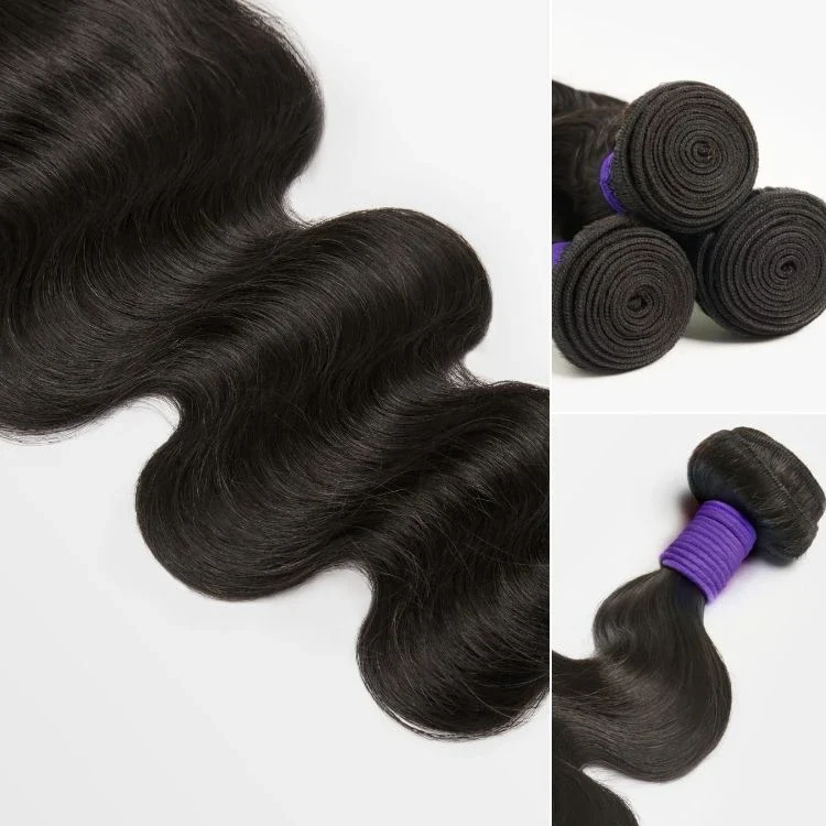Upgraded Brazilian Hair Body Wave 3 Bundles with 5x5 HD Lace Closure - Image 7