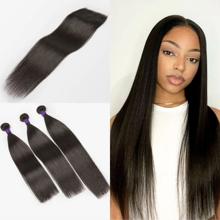 Upgraded Brazilian Hair | 3 Bundles with 5x5 HD Lace Closure Virgin Hair (Straight / Body Wave) - Image 10