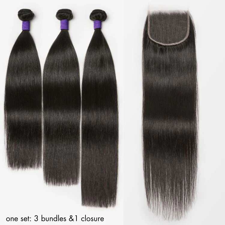 Upgraded Brazilian Hair | 3 Bundles with 5x5 HD Lace Closure Virgin Hair (Straight / Body Wave) - Image 7