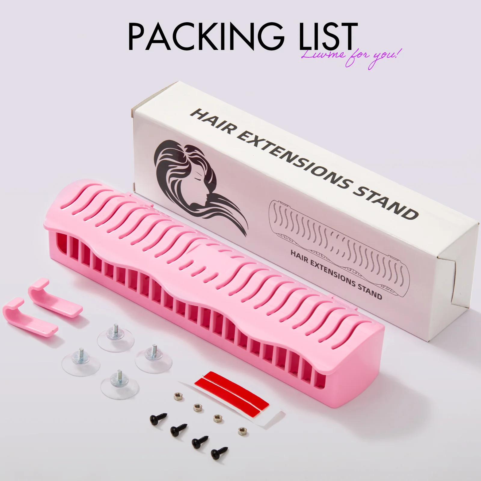 US Only | 1pc Hair Extension Holder, Storage for Clip-in, Tape-in, Bundles & Weft - Image 5