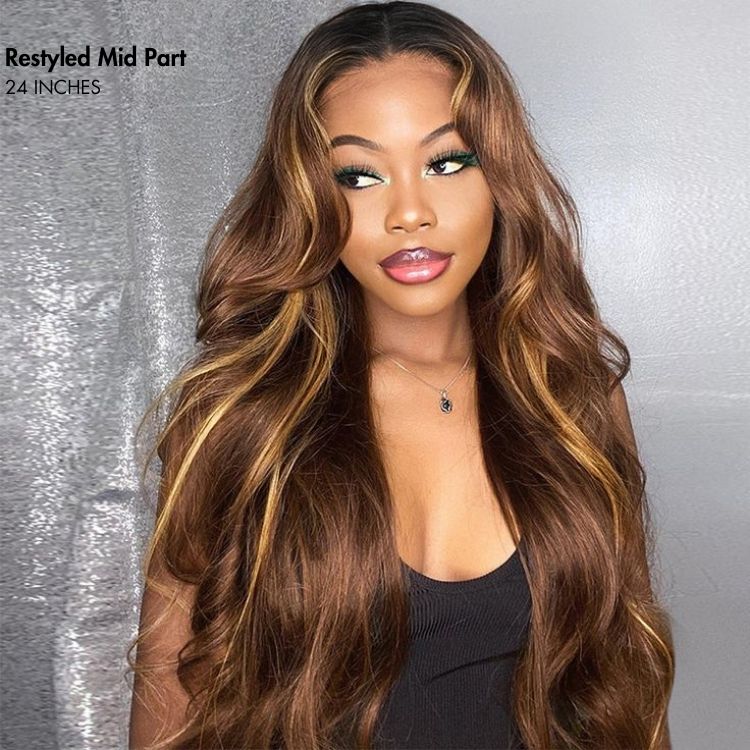 Luvme All-Day Comfort™ Wig 180% Density Honey Golden Blonde Loose Body Wave 7x6 Closure HD Lace Human Hair Wig Pre-Cut Lace - Image 3