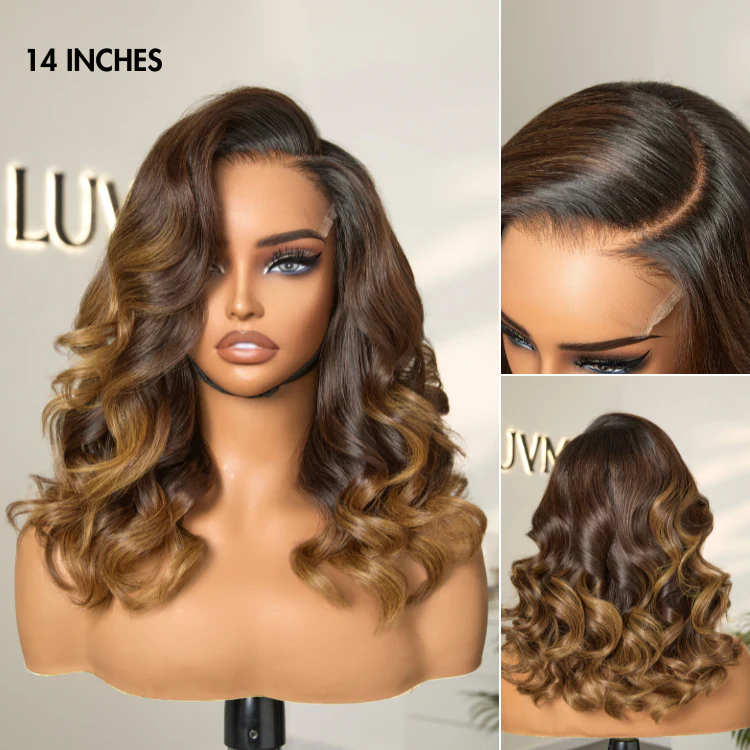 Luvme Hair PartingMax Glueless Wig Ombre Brown Loose Body Wave 7x6 Closure HD Lace Wig - US Only - Image 10