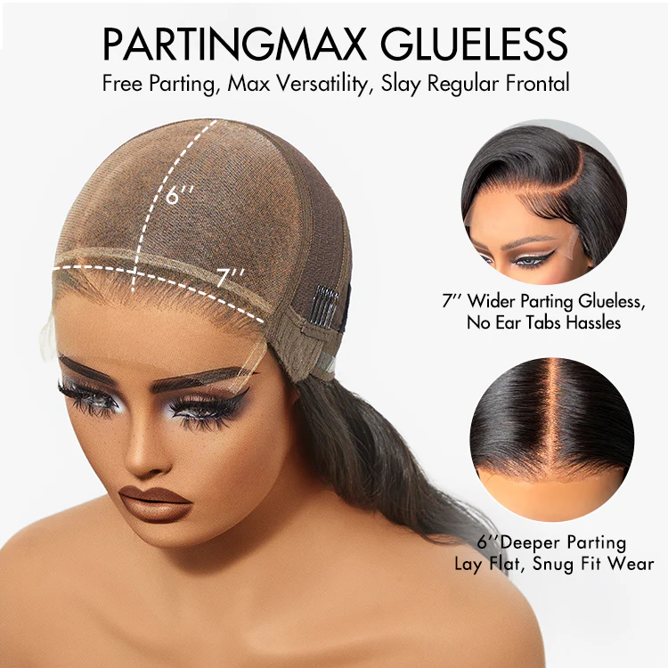 Luvme Hair PartingMax Glueless Wig Ombre Copper Brown Water Wave 7x6 Closure HD Lace Wig  - US Only - Image 11
