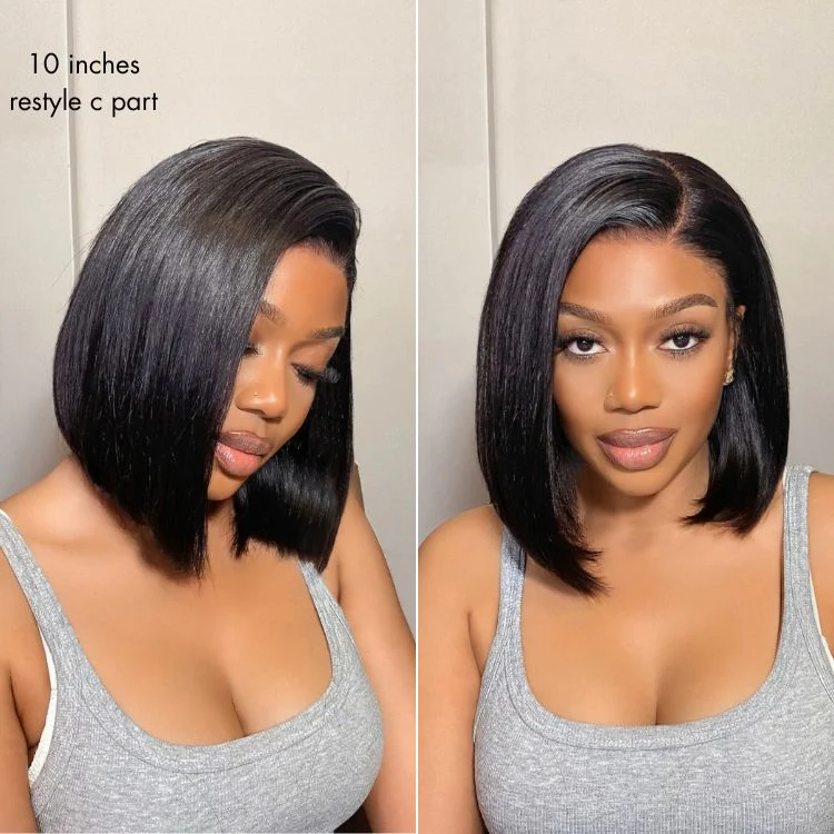 Luvme All-Day Comfort™ Wig Silky Blunt Cut Bob Glueless 7x6 Closure HD Lace Wig Pre-Cut Lace - Image 4