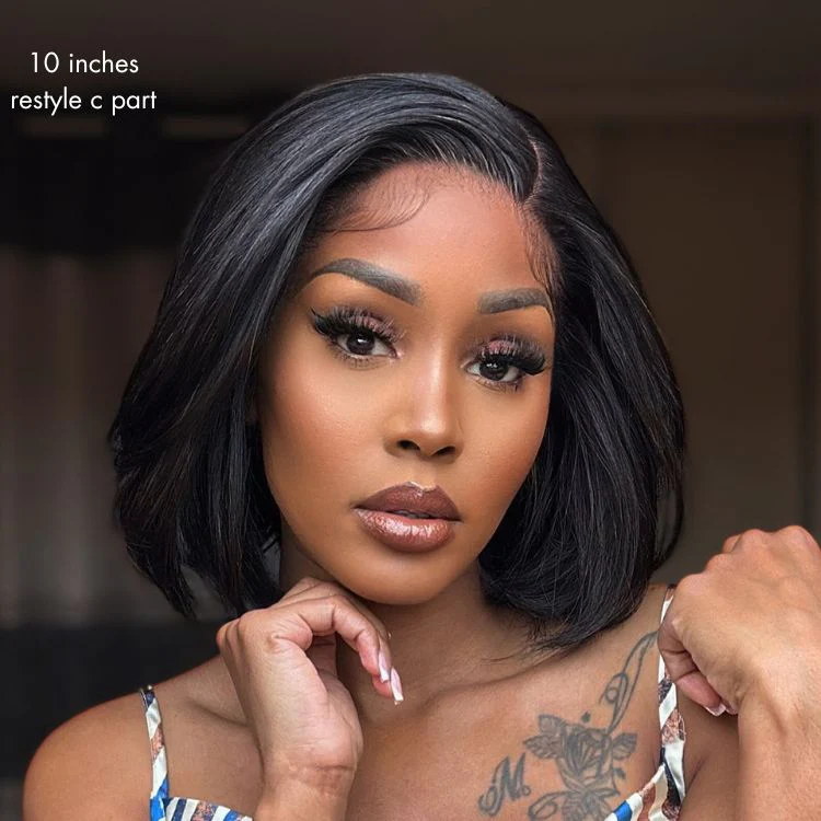 Luvme All-Day Comfort™ Wig Silky Blunt Cut Bob Glueless 7x6 Closure HD Lace Wig Pre-Cut Lace - Image 5