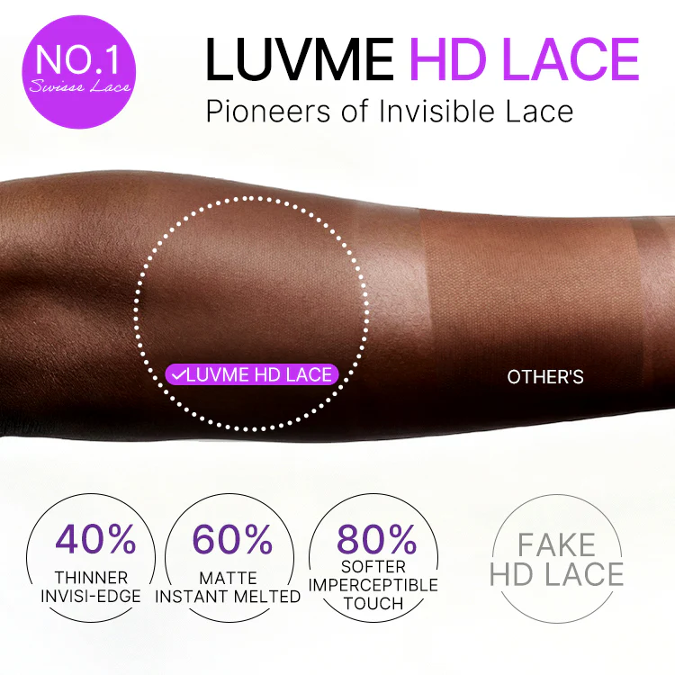 Luvme All-Day Comfort™ Wig Silky Blunt Cut Bob Glueless 7x6 Closure HD Lace Wig Pre-Cut Lace - Image 7