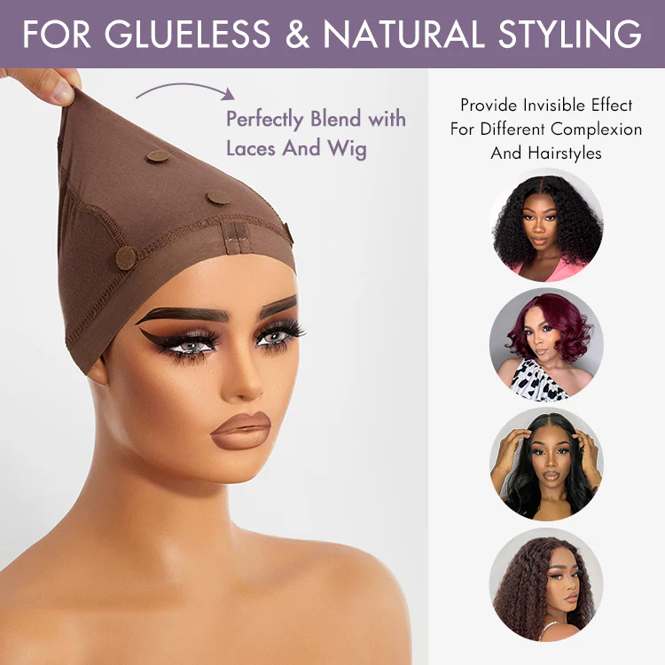 2pcs LUVME Reusable Non-Slip Wig Cap, Wig Gripper for Keeping Wigs Lace Front in Place - Image 3