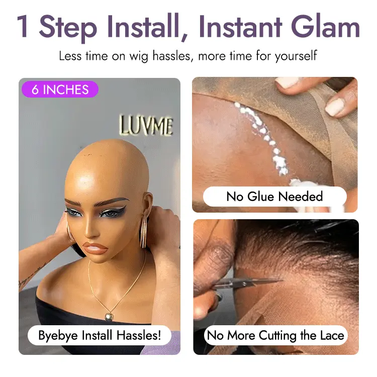 New Customers Only | Affordable Pixie Cut Minimalist HD Lace Glueless Wig Pre-Cut Lace - Image 6