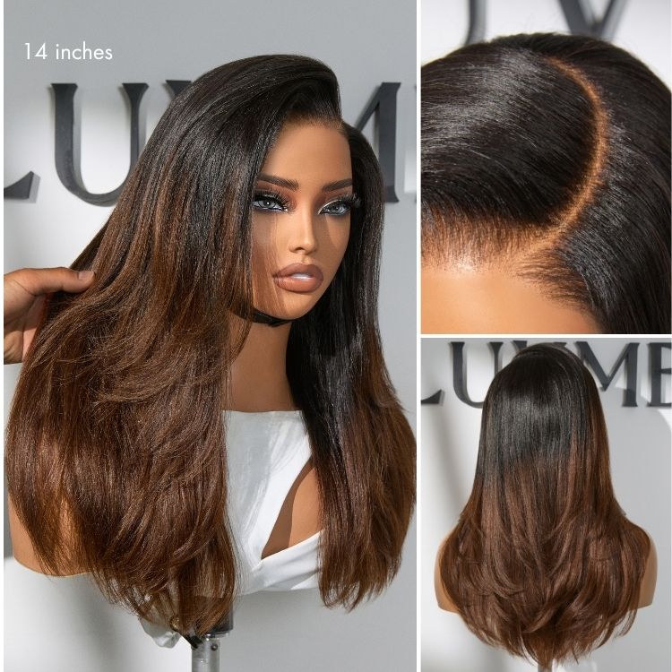 New Customers Only | Luvme All-Day Comfort™ Wig Layered Light Yaki Straight Glueless 7x6 Closure HD Lace Human Hair Wig Pre-Cut Lace - Image 13