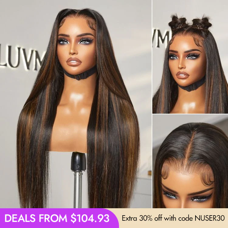 New Customers Only | PreMax Wigs | Super Natural Hairline Silky Straight Glueless 13x4 Frontal Lace Wig Human Hair Pre-Cut Lace - Image 10