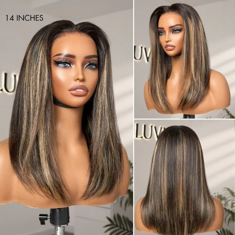 New Customers Only | PreMax Wigs | Super Natural Hairline Silky Straight Glueless 13x4 Frontal Lace Wig Human Hair Pre-Cut Lace - Image 14