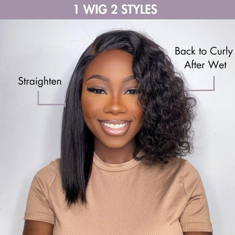 New Customers Only | Wet and Wavy 5x5 Closure Pre-Cut Lace Water Wave Wig Glueless Side Part Human Hair Wig - Image 4