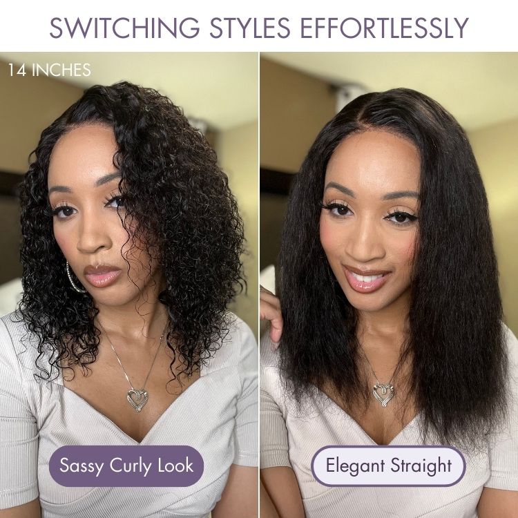 New Customers Only | Wet and Wavy 5x5 Closure Pre-Cut Lace Water Wave Wig Glueless Side Part Human Hair Wig - Image 6