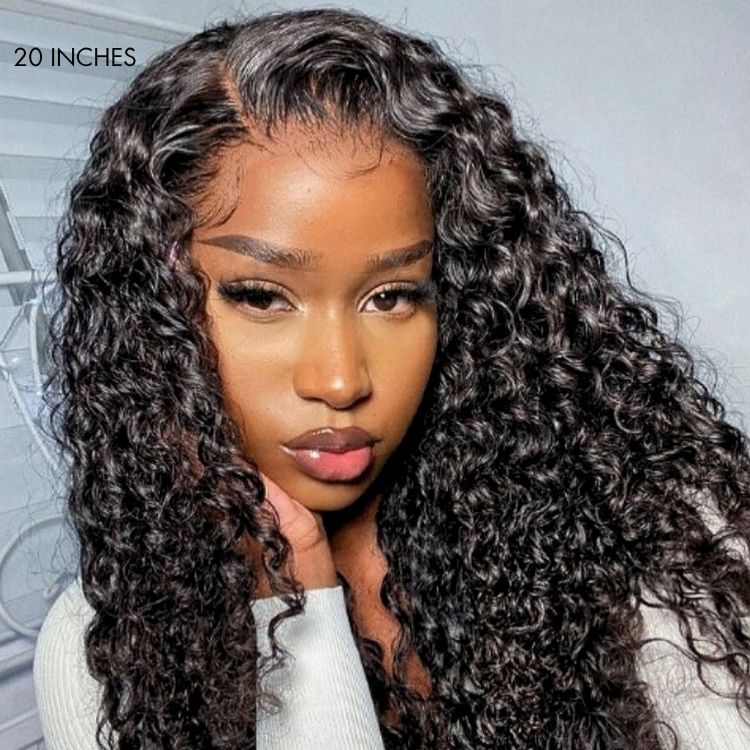 New Customers Only | Wet and Wavy 5x5 Closure Pre-Cut Lace Water Wave Wig Glueless Side Part Human Hair Wig - Image 7