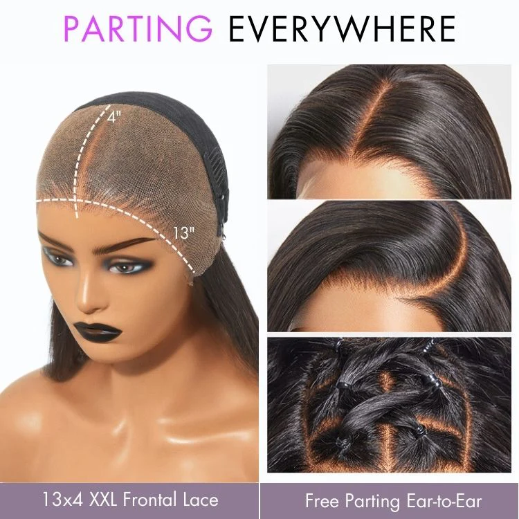 PreMax Wigs - Blonde Highlight Silky Straight 13x4 Frontal Lace Glueless Long Wig Pre-Cut Lace - Image 6