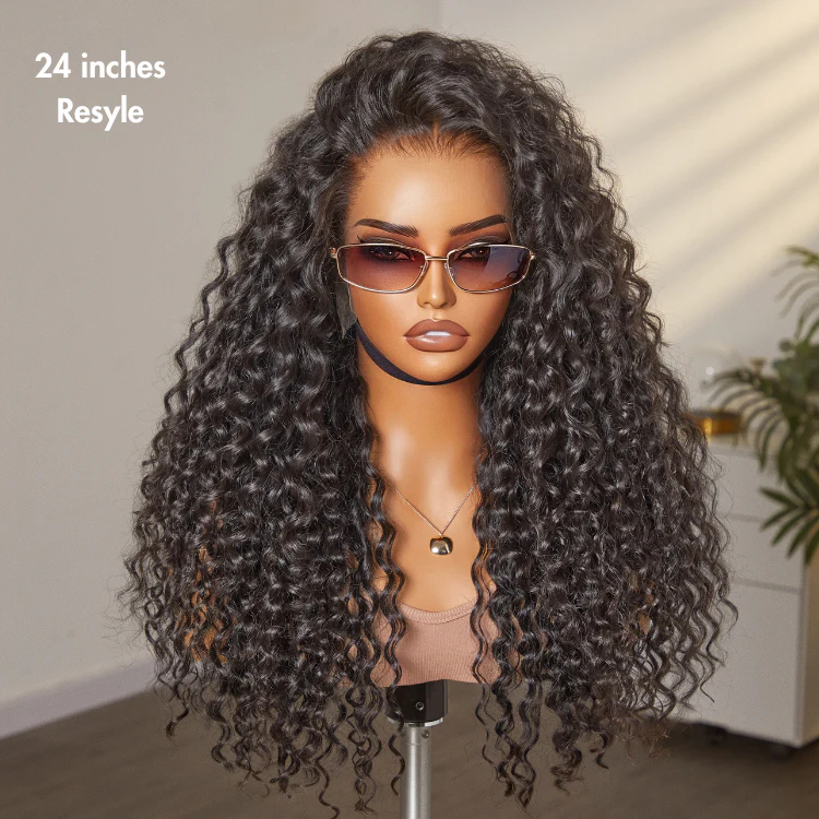 PreMax Wigs - Super Natural Hairline Deep Wave Ear-to-ear 13x6 Frontal HD Lace Long Curly Wig - Image 3