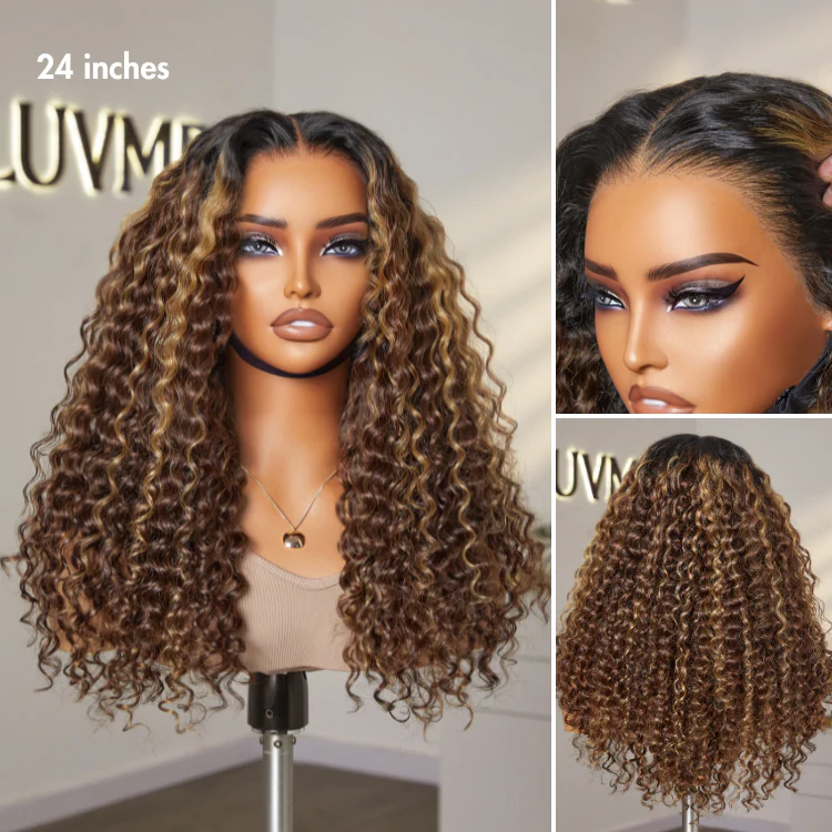 PreMax Wigs - Super Natural Hairline Deep Wave Ear-to-ear 13x6 Frontal HD Lace Long Curly Wig - Image 4
