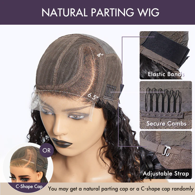 Put On & Go Blunt Cut Straight Bob Minimalist HD Lace Glueless C Part Wig - US Only - Image 9