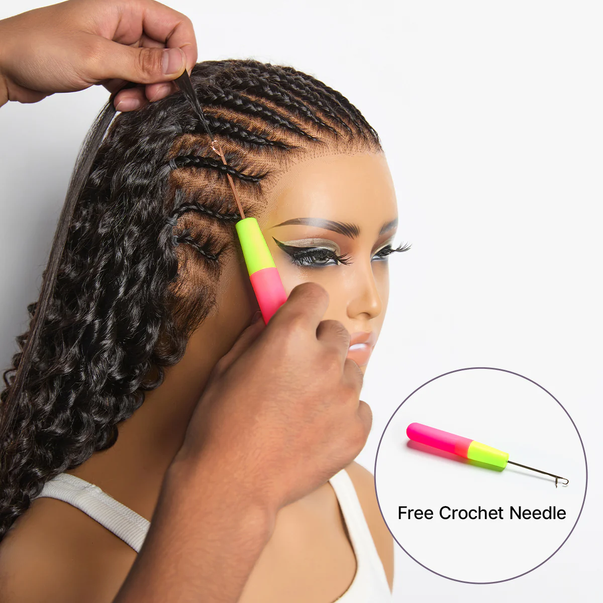 Readitress™ Pre-Separated Feather Crochet Human Hair Extensions Kinky Straight Protective Style with Free Gifts - US Only - Image 5