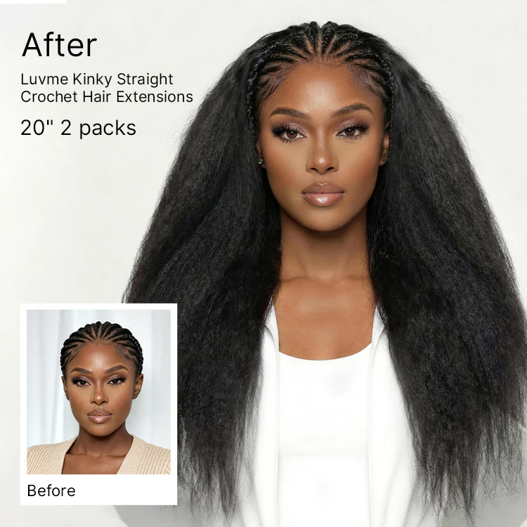 Readitress™ Pre-Separated Feather Crochet Human Hair Extensions Kinky Straight Protective Style with Free Gifts - US Only - Image 7