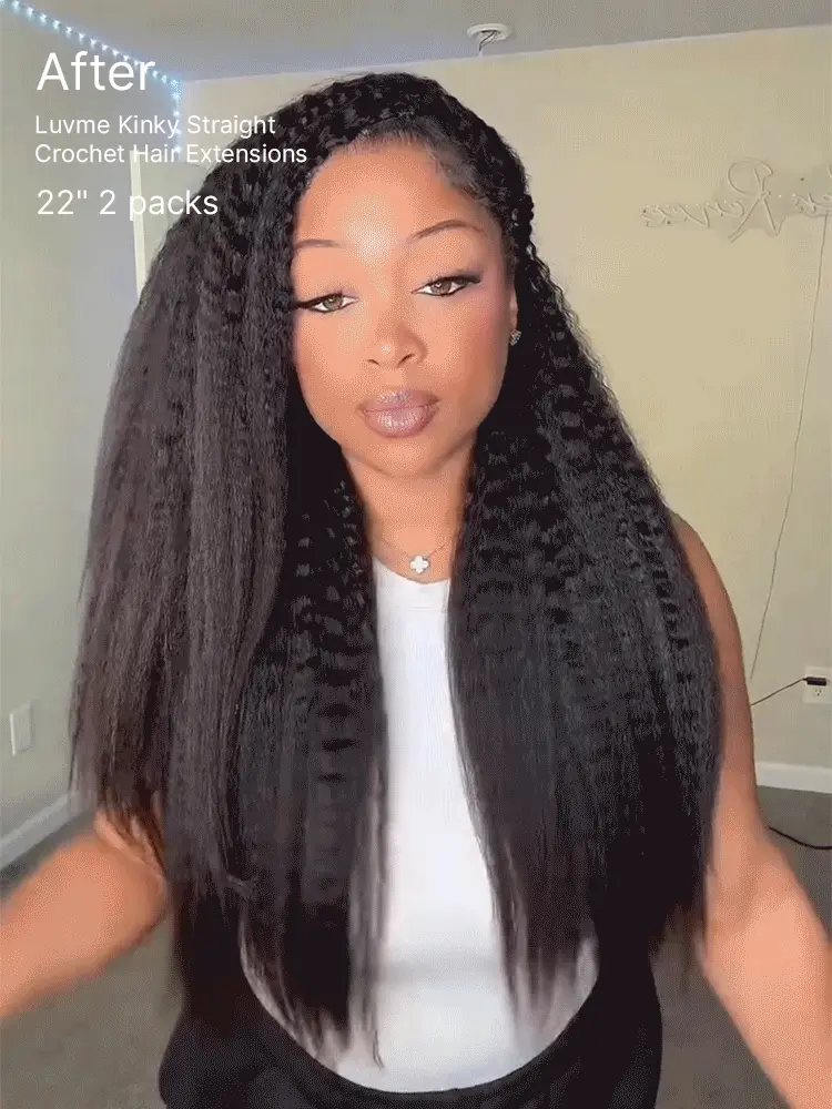 Readitress™ Pre-Separated Feather Crochet Human Hair Extensions Kinky Straight Protective Style with Free Gifts - US Only - Image 9