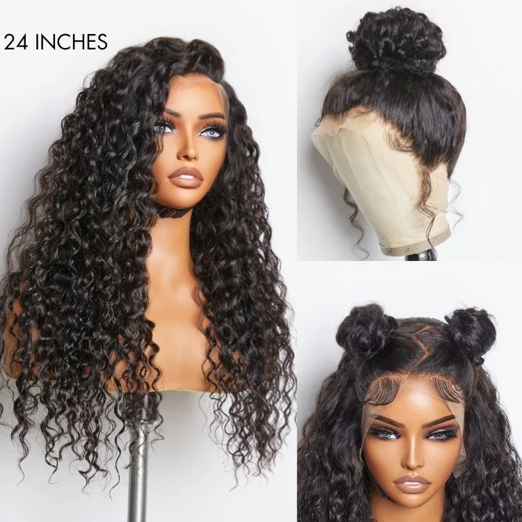 Special Deal | Water Wave 360 Lace Long Wig 100% Human Hair Pre-bleached & Pre-plucked - Image 4