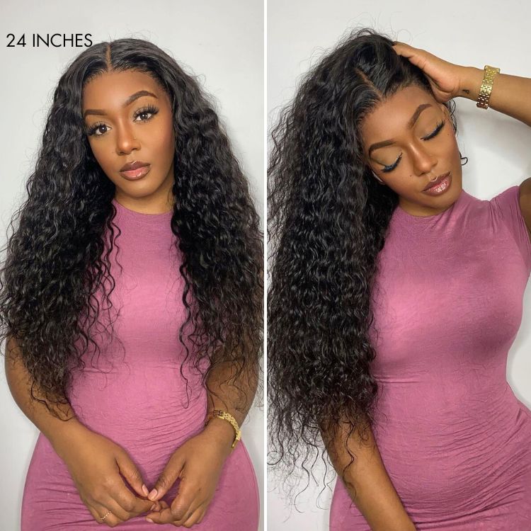 Special Deal | Water Wave 360 Lace Long Wig 100% Human Hair Pre-bleached & Pre-plucked - Image 6