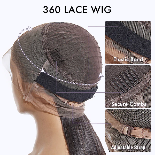 Special Deal | Water Wave 360 Lace Long Wig 100% Human Hair Pre-bleached & Pre-plucked - Image 7